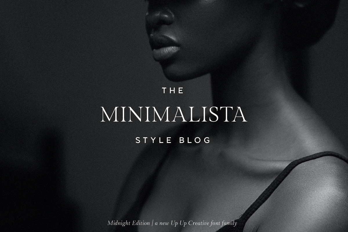 Midnight Edition Complete - 14 Fonts, a Serif Font by Up Up Creative (Photo 8 of 14)
