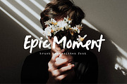 Epic Moment Brush Handwritten, a Script Font by etigletters (Thumbnail 1 of 7)