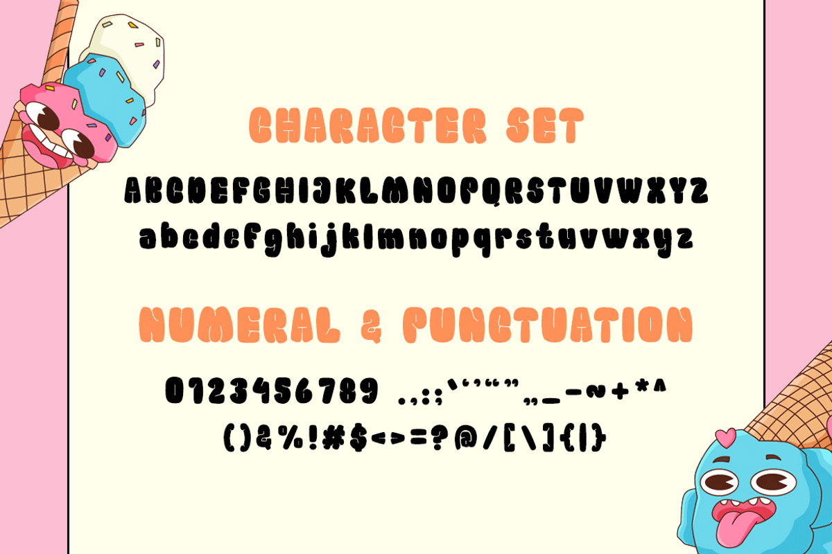 Big Mickey - Goofy & Groovy Font, a Sans Serif Font by Modestype Studio (Photo 2 of 11)