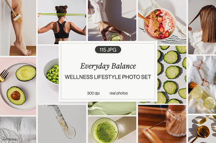 Wellness Lifestyle Stock Photo Set, a Health & Medical Photo by Imageblend