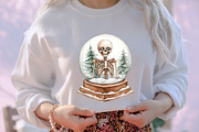 Funny Skeleton Christmas Clipart, an Illustration by designcity5 (Thumbnail 4 of 5)