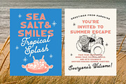 Tropical Splash Vintage Duo, a Script Font by Tyasify (Thumbnail 2 of 15)