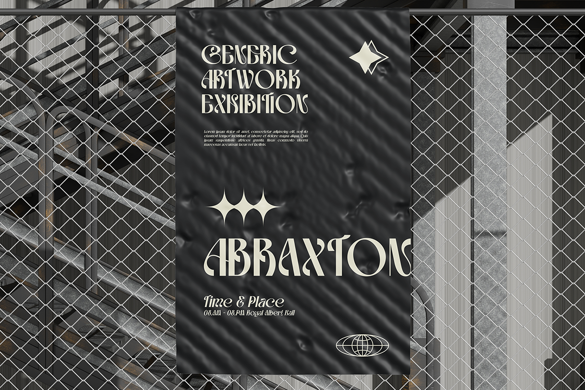 Genya - Experimental Decorative Font, a Sans Serif Font by Say Studio (Photo 8 of 11)