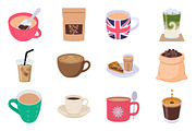 Coffee Vector Icons Pack, a Food Illustration by vectorstank (Thumbnail 3 of 3)