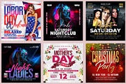 150 Night Club Flyer Bundle, a Flyer Template by AfzaalGraphics (Thumbnail 6 of 27)