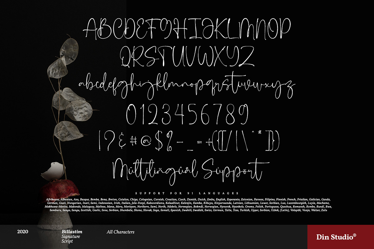 Billastim, a Script Font by din-studio.com (Photo 6 of 10)