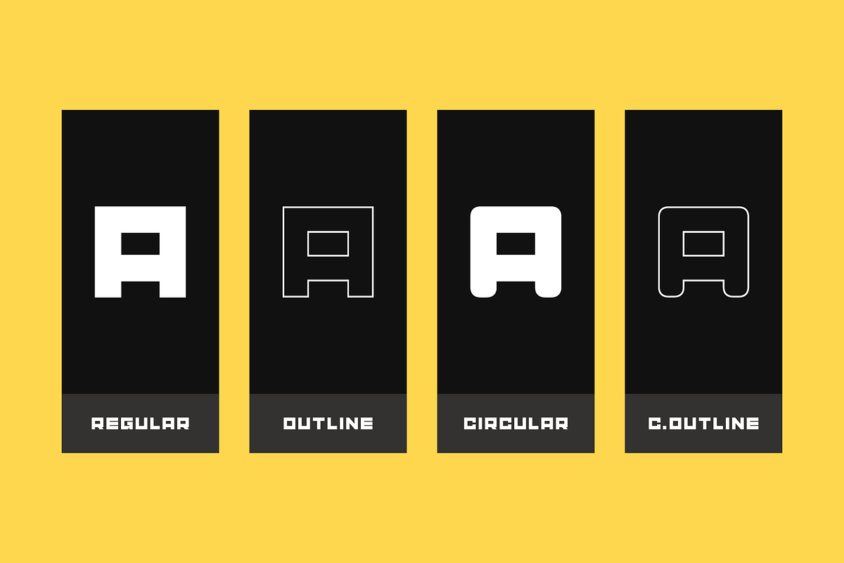 Gendred Squared Typeface, a Font by alpercakici (Photo 2 of 11)