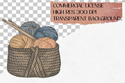 Watercolor Knitting Clipart Set, an Illustration by CropUp Creative (Thumbnail 4 of 4)
