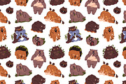 Wombats, cute funny animals set, an Animal Illustration by PaperTrident (Thumbnail 4 of 5)