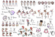 Body Alphabet Bundle, a Solid Icon by KaramfilaS (Thumbnail 2 of 8)