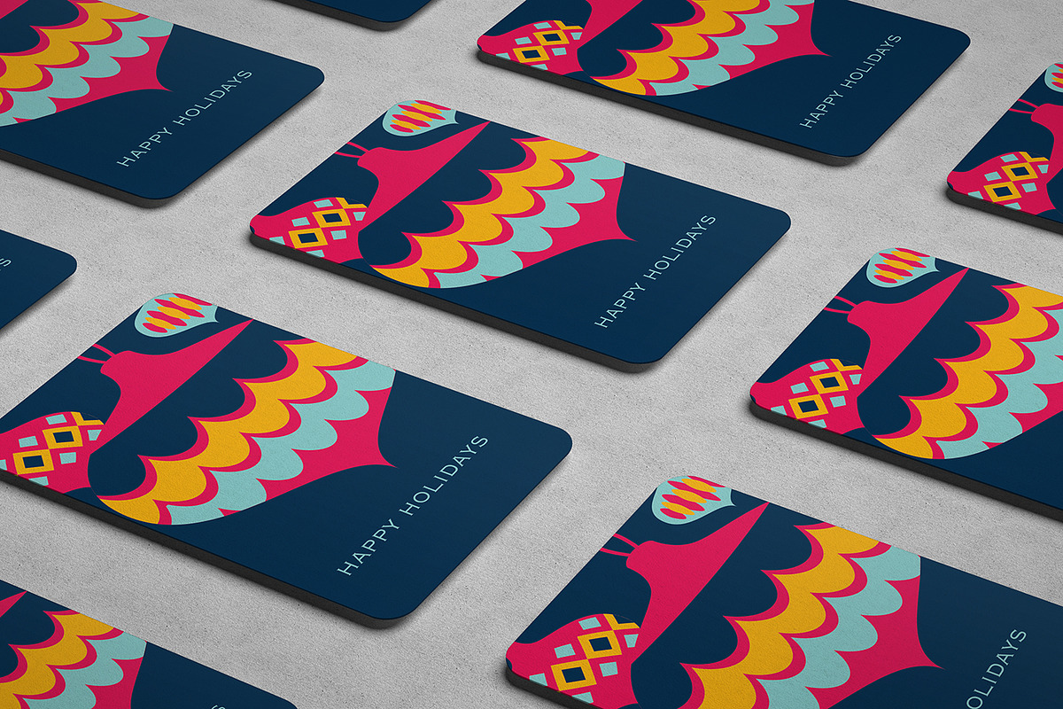 Christmas Card design template, an Object Graphic by Do2design (Photo 3 of 4)