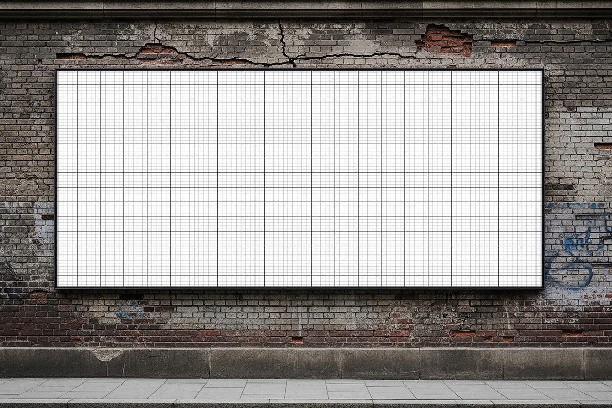 Street Billboard Mockup on Wall, an Advertising Mockup by graphypix (Photo 4 of 4)