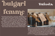 Dakosta | Retro Serif Typeface, a Serif Font by MchCrafter (Thumbnail 5 of 15)