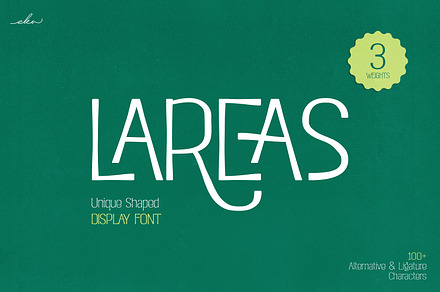 Lareas | Sans-serif Display Font