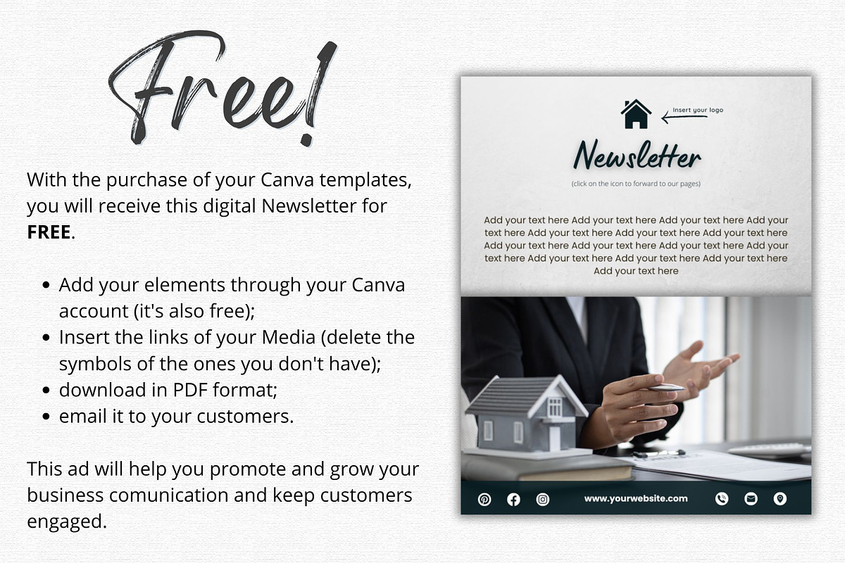 Real Estate Instagram Templates, a Social Media Template by Talipic Designs (Photo 7 of 8)