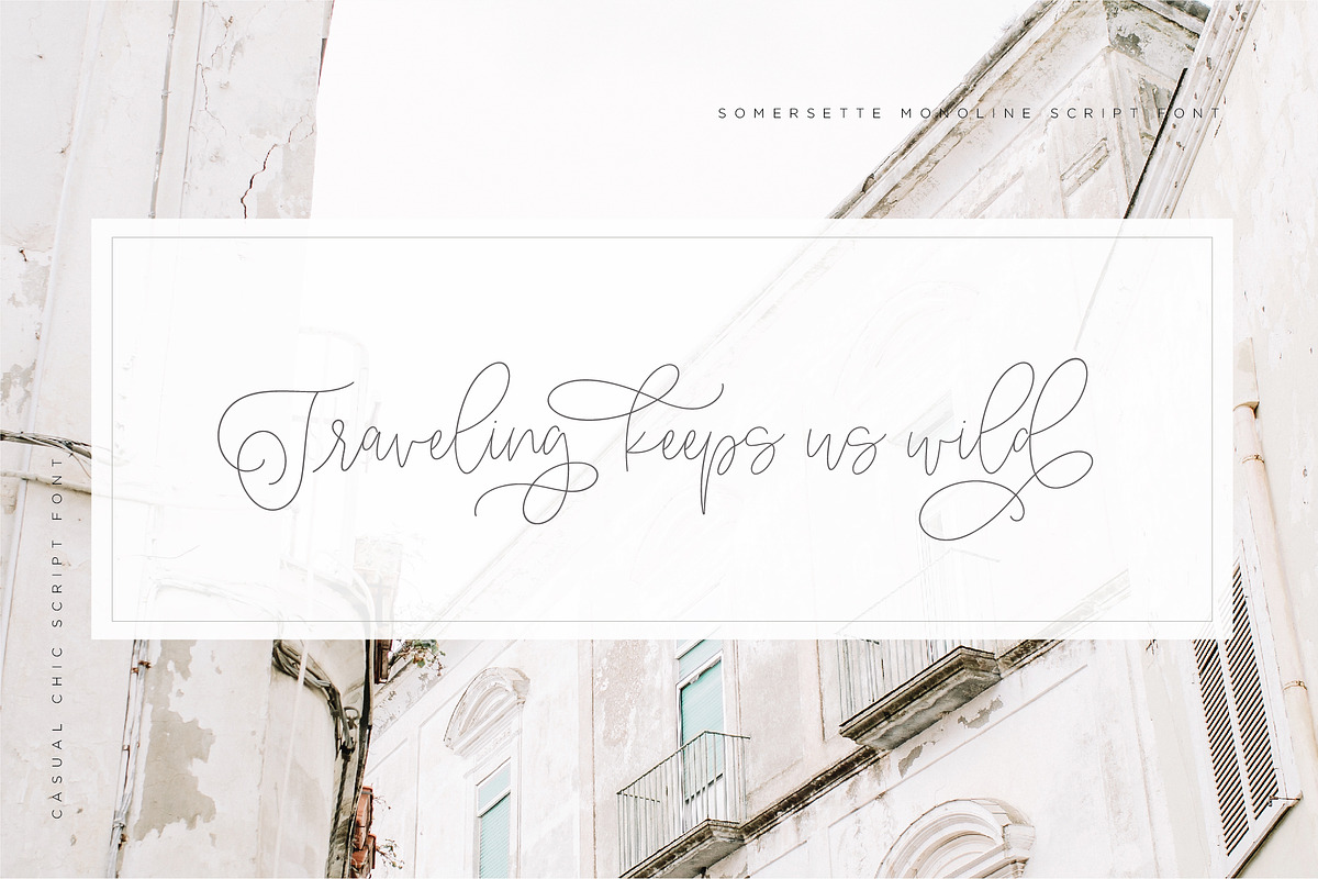 Somersette Script Font preview 8