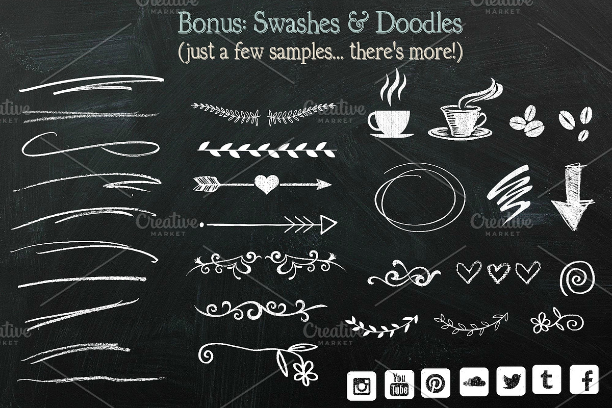 Arabica Chalk Serif Chalk Font preview 5