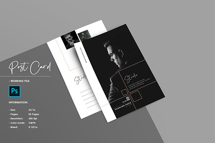 Postcard Template V1320, a Card Template by Template Shop
