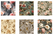 Victorian Botanical Floral Patterns, a Pattern Graphic by CreationArt (Thumbnail 3 of 5)