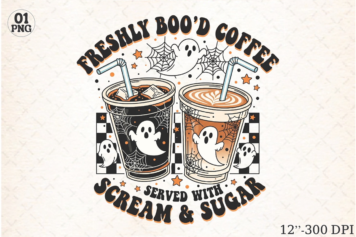 Freshly Boo’d Coffee Halloween Fall, an Illustration by Libby Wishes (Photo 1 of 5)