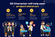 Teacher 3D Character Pack, a Characters & Person 3D Model by orenjidesign (Thumbnail 3 of 8)