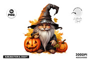 Halloween Fall Gnome Witch Bundle, a Seasonal Illustration by Creative Arslan (Thumbnail 7 of 9)