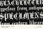 Ornate Blackletter Display Font, a Blackletter Font by Century Library (Thumbnail 1 of 5)