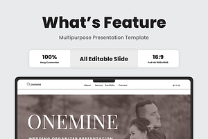 Onemine - Wedding Organizer Keynote