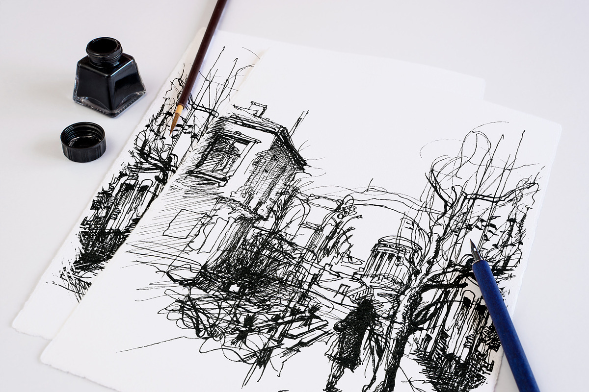 Artist and creative mockup set, a Pens & Pencil Mockup by INTERARTIVITY (Photo 17 of 25)