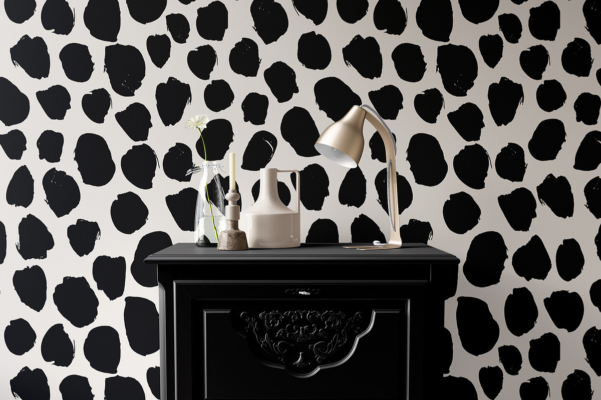 Black Brush Dots, a Pattern Graphic by MalyskaStudio (Photo 9 of 9)