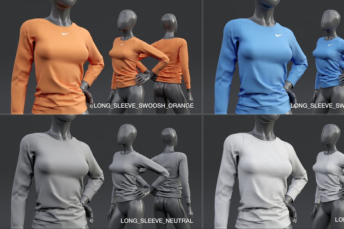 Female mannequin in clothes POSE 1, a Characters & Person 3D Model by mrGarret (Photo 41 of 45)