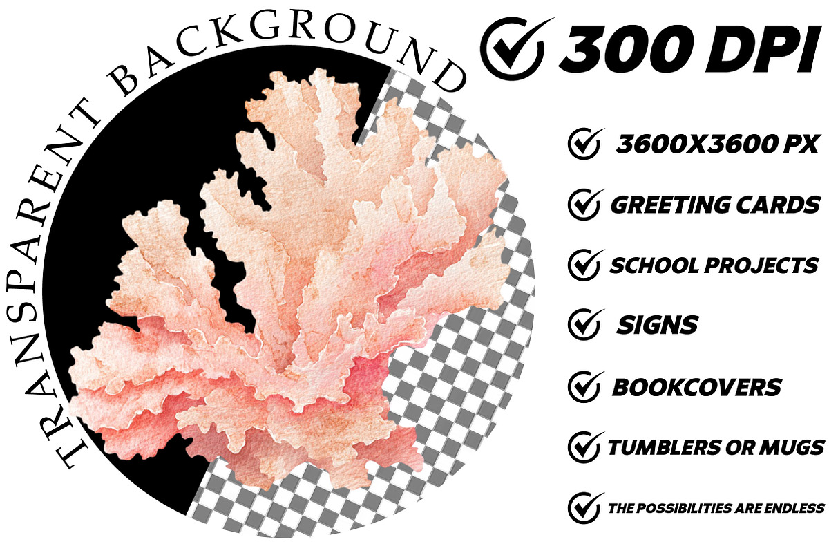 Watercolor Pink Beach Day Clipart, an Illustration by DreamCafeArt (Photo 7 of 8)