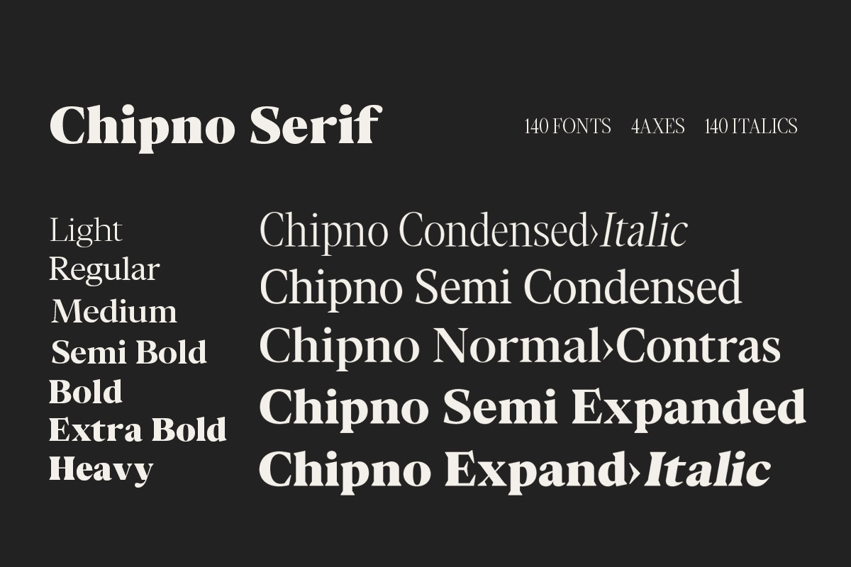 Chipno, a Serif Font by Attract Studio (Photo 2 of 16)