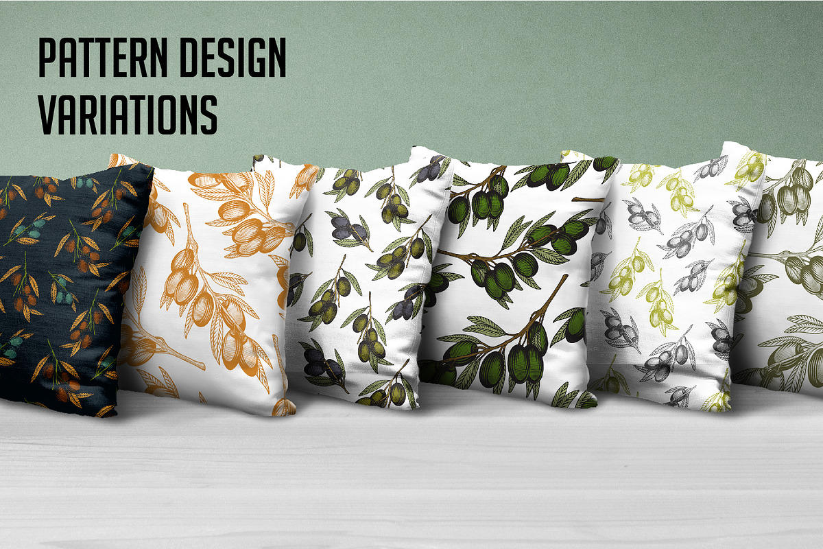 Olivet - olive branch collection, a Decorative Illustration by VioSilent (Photo 5 of 10)
