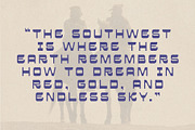 Santa Mesa – A Southwest Typeface, a Sans Serif Font by HipFonts (Thumbnail 12 of 12)