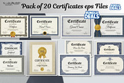 20 Creative editable Certificate, a Branding & Logo Template by Aban's World (Thumbnail 5 of 16)
