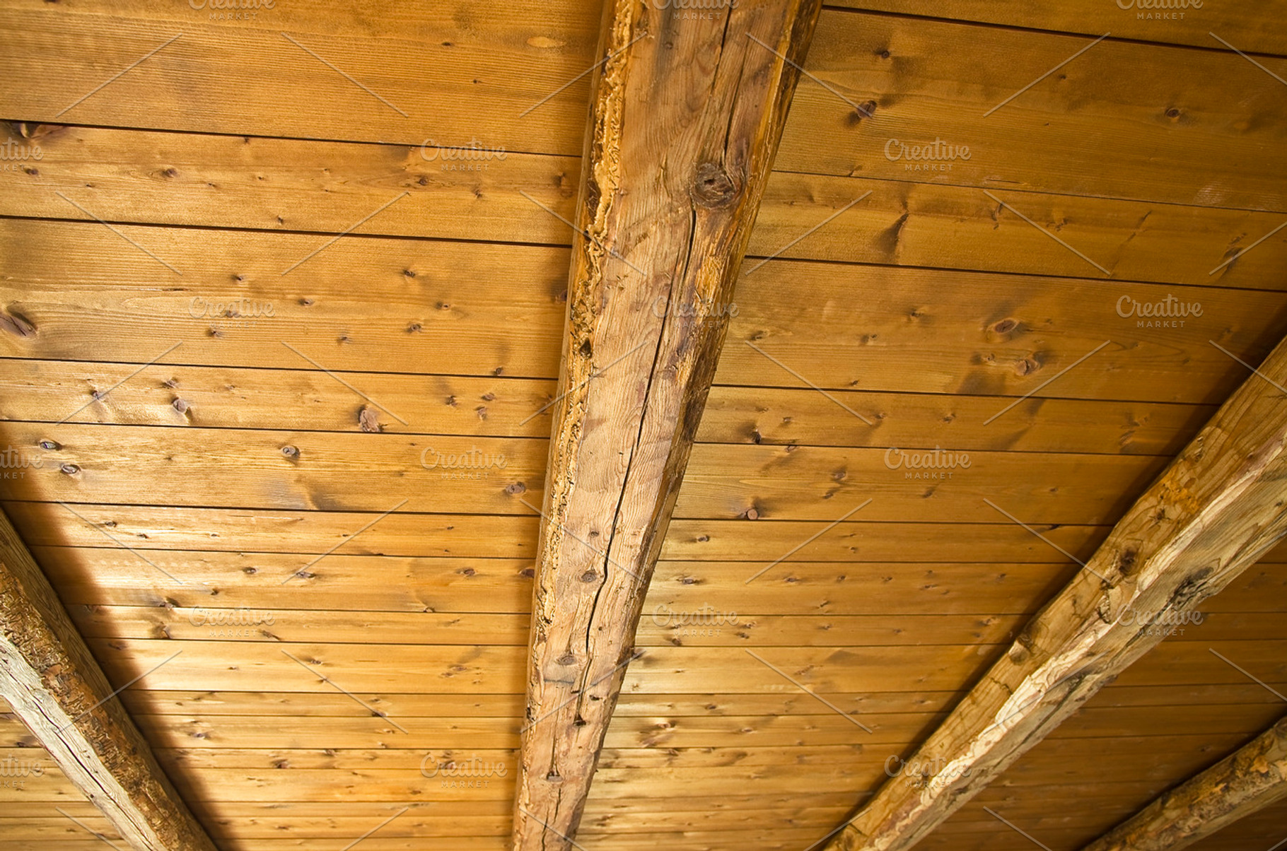 Wooden ceiling stock photo containing abstract and aged, an Abstract Photo by possum