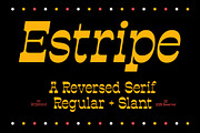 Estripe - A Reversed Contrast Font, a Slab Serif Font by Glyphminds Studios (Thumbnail 7 of 10)