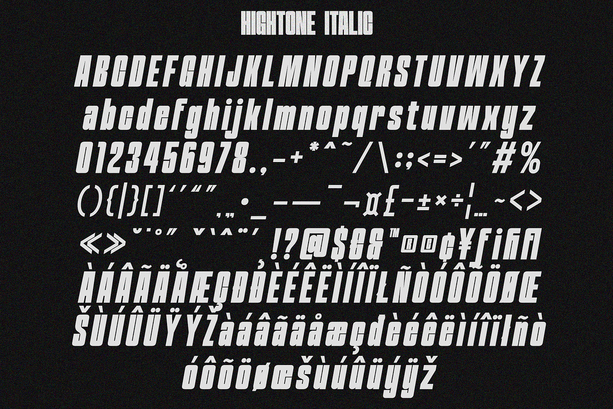 Hightone | Condensed Duo Font, a Sans Serif Font by Typoraith Co (Photo 10 of 11)