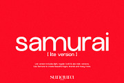 Samurai Lite Pack (6 Fonts), a Sans Serif Font by Schrifted Type (Thumbnail 1 of 11)