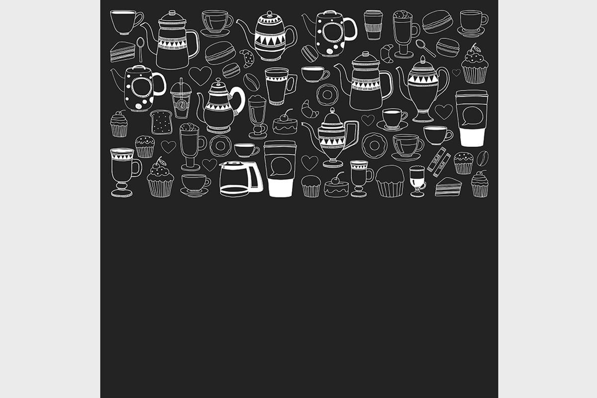 7 vector templates (jpg+eps) Coffee, a Pattern Graphic by Art Loft (Photo 5 of 8)
