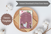 12 Simple Floral Wedding Invitations, an Invitation Template by WynterLife Studio (Thumbnail 4 of 7)