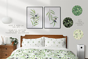 Olive Branches Watercolor Set, a Decorative Illustration by Daryartsy (Thumbnail 7 of 11)