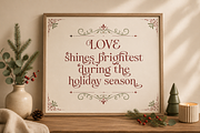 Christmas Font - Welcome Christmas, a Serif Font by Mozatype (Thumbnail 2 of 10)