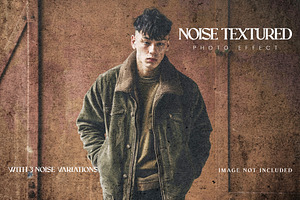 Noise Textured Photo Effect (PSD), a Layer Style Add-On by Posterfello