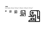50 Coffee Icons, an Outline Icon by Side Project (Thumbnail 5 of 8)