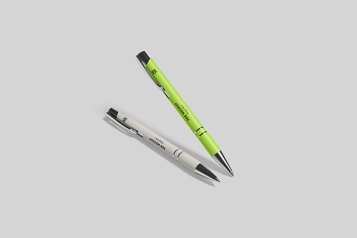 Pen Mockup, a Pens & Pencil Mockup by Pikachudesign (Photo 2 of 4)