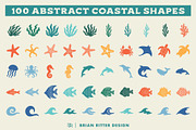 100 Abstract Sea Life Shapes, an Object Graphic by Brian Ritter Design (Thumbnail 6 of 6)