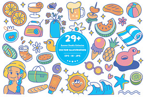 Fun Summer Doodle Set