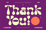 Funky Motion - Groovy Display Font, a Serif Font by timelesstype.co (Thumbnail 20 of 20)